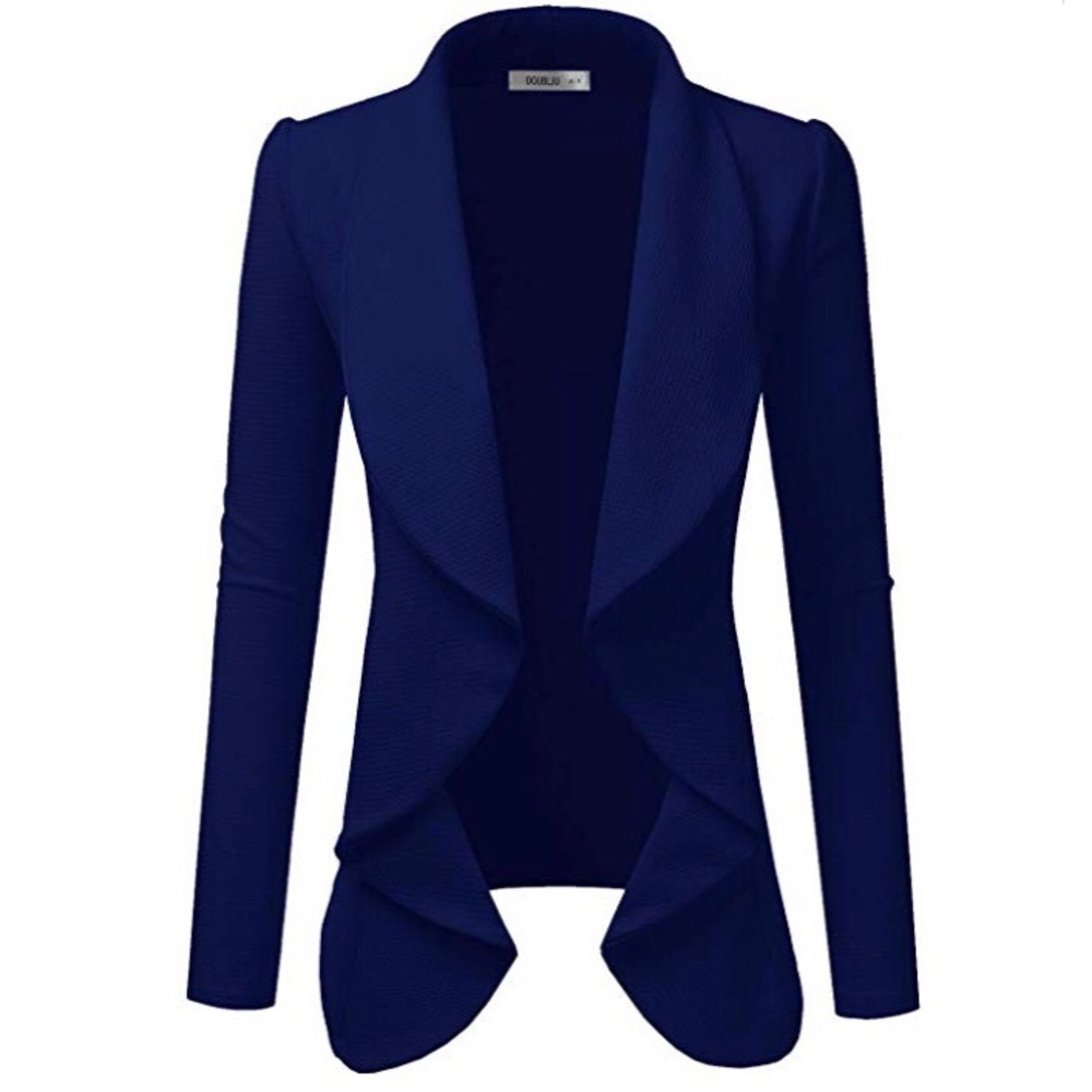 Open Cardigan Blazer Suit Coat Jacket